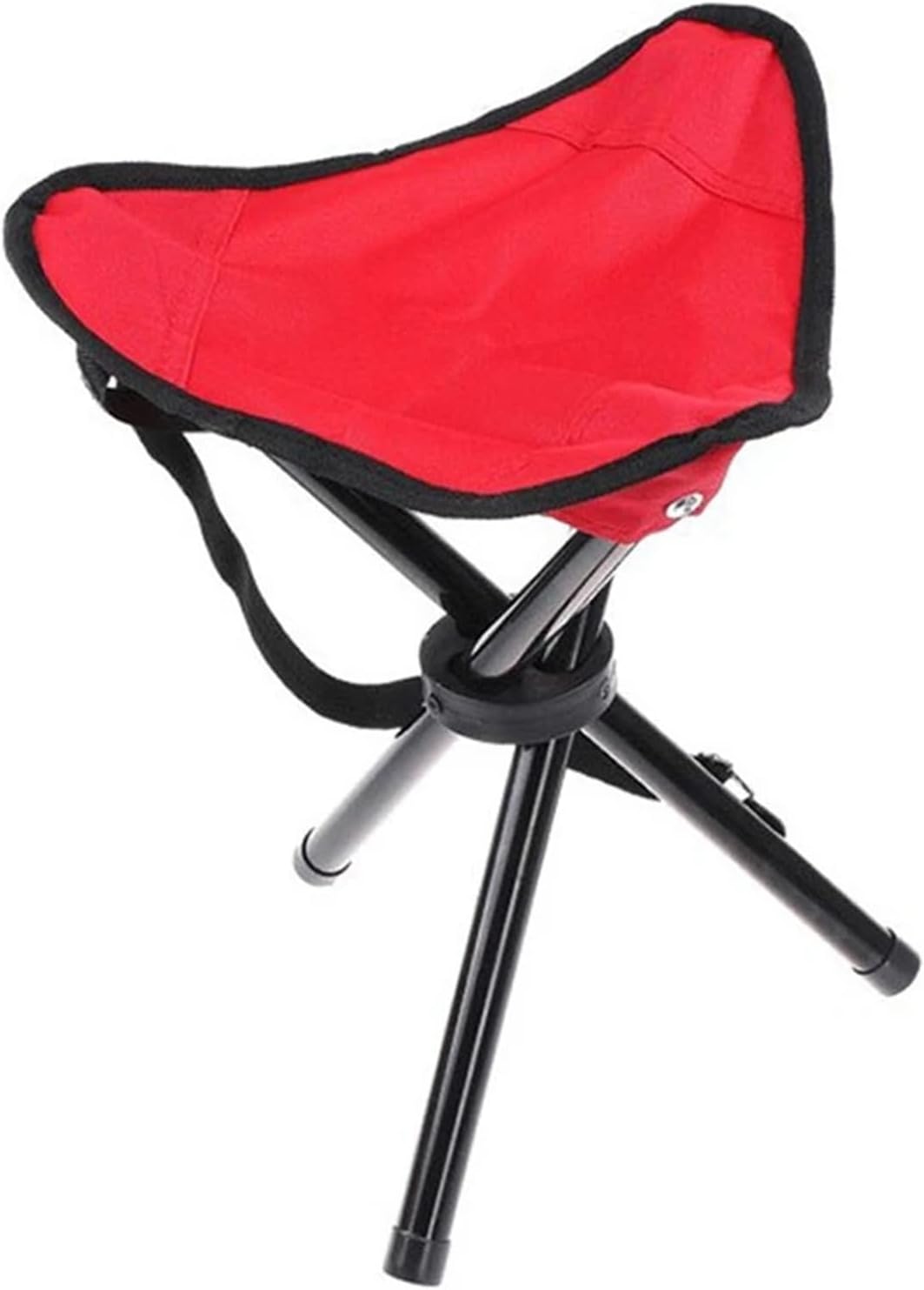 Outdoor Folding Chair Small Stool Portable Fishing Beach Chair Folding Stool (Size : Red)