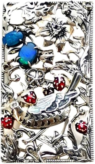 碌山 Rokuzan：SVウィリアム・モリス ショップ いちご泥棒ブローチ