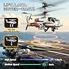 Elicottero Telecomandato Apache per Bambini, Elicottero Radiocomandato con 2 Batterie, Luci LED, Decollo/Atterraggio con Un Tasto e Mantenimento Dell'altitudine, Elicottero RC Regali per Ragazzi 8+