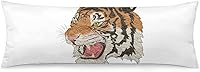 Vista 15 de Funda de almohada corporal, funda de almohada larga de animal tigre, con cremallera, rectangular, suave, grande, fundas de almohada frescas