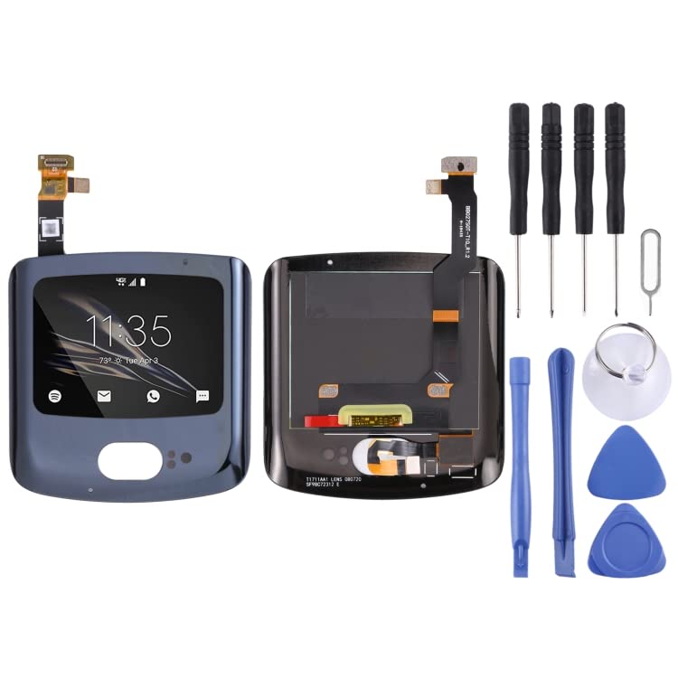 Écran LCD secondaire d'origine Motorola Razr 5G et numériseur complet noir premium