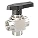 3 Way Ball Valve 1/2