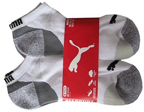 PUMA Mens Low Cut All Sport No Show Socks 6-Pair