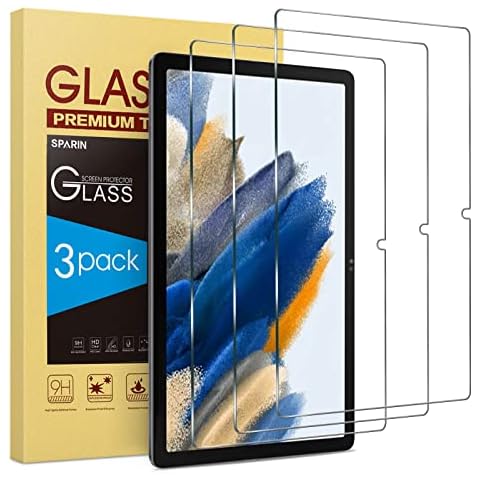 SPARIN Screen Protector for Samsung Galaxy Tab A8, 3 Pack Tempered Glass Screen Protector for Galaxy Tab A8 10.5 Inch, Anti-Scratch Cover