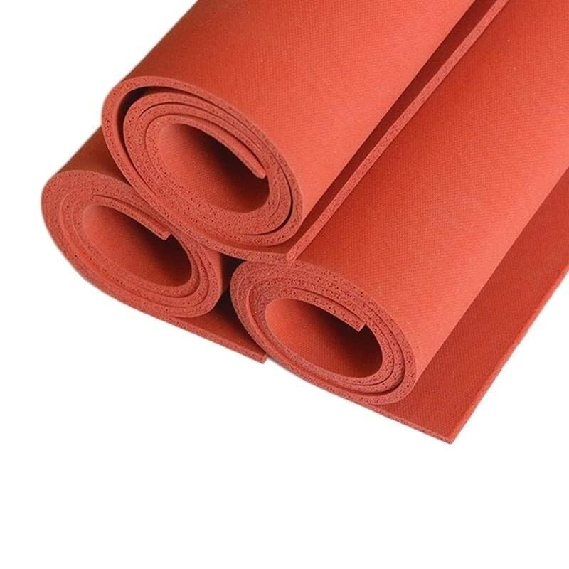 Rote Silikonschaumplatte 1-20mm, hitzebeständig, geschlossenzellig