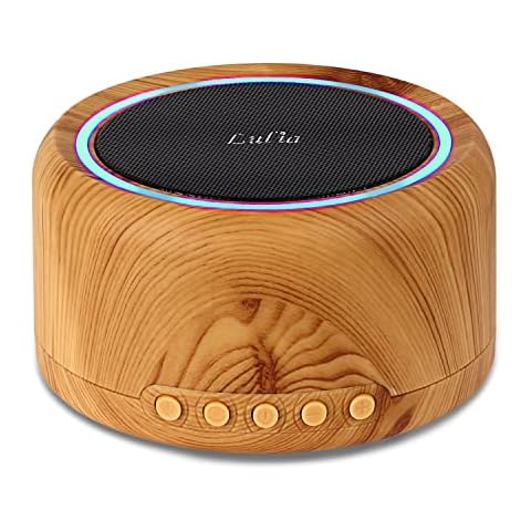 White Noise Machine Sleep Sound Machine with Breathing Light for Adult Baby Kids 30 Soothing Natural Sounds 35 Volume Levels Timer and Memory Feature Portable Therapy for Home and Office Privacy Cover