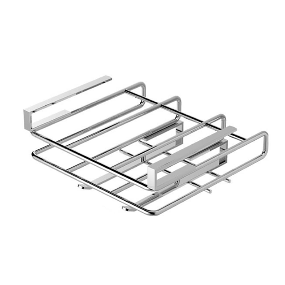CTRLZS Under Cabinet Cutting Board Holder Stainless Steel Polished Cutting Board Rack Punch-Free Cutting Board Hanger B