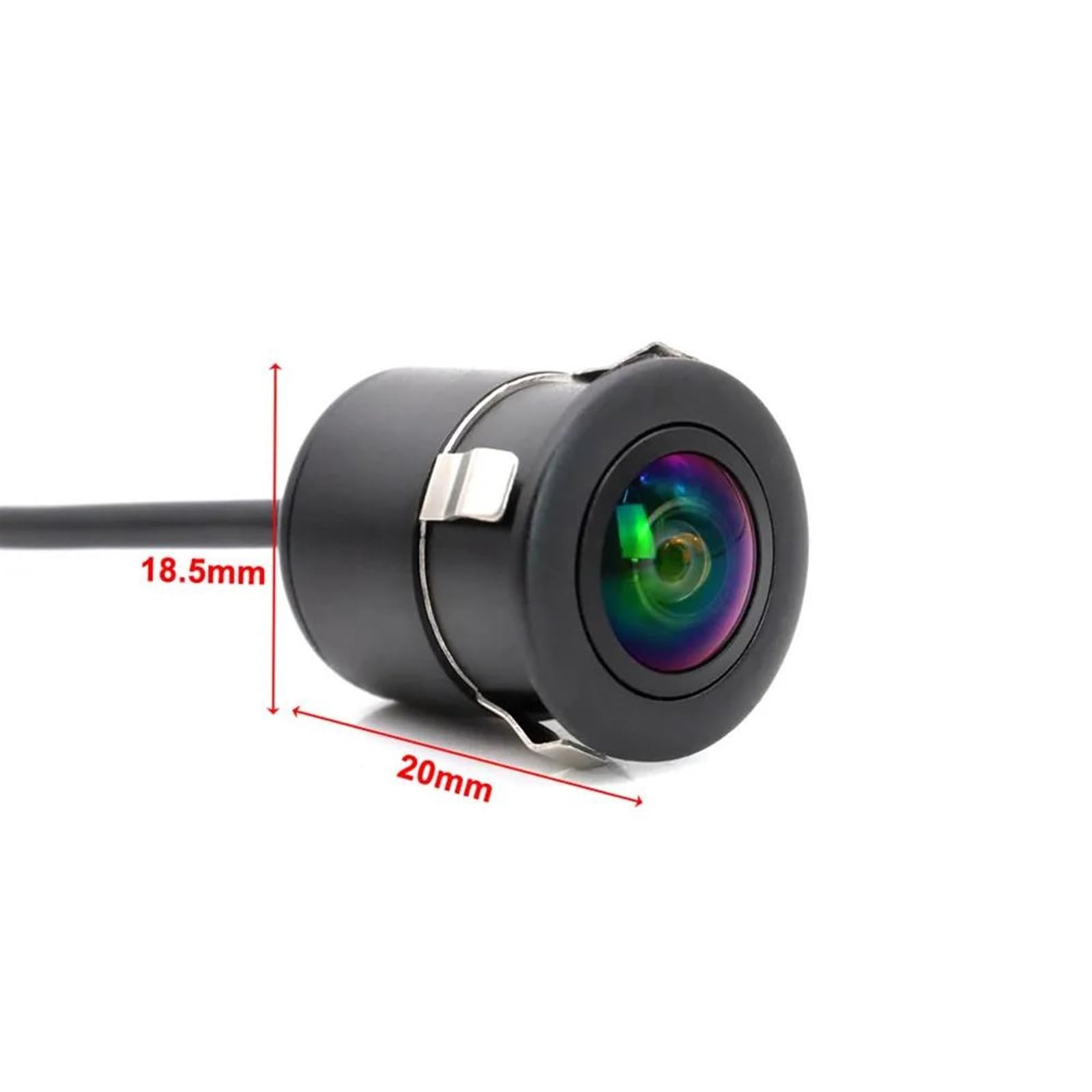 Cámara De Visión Trasera Grados Hd Cámara De Visión Trasera Delantera Para Coche Estacionamiento AHD 1080P Gran Angular 180 Grados Resistente Al Agua HD(AHD 1080P)