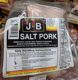 J Bar B Foods Salt Pork 12 Oz (4 Pack)