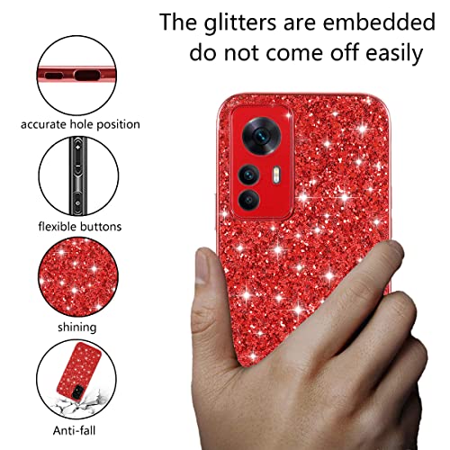 Coque Redmi Note 12S robuste anti-choc pour éviter les fissures d'écran rouge - 3