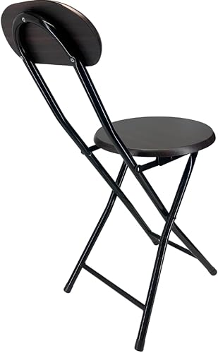 Miniatura 5 de MOON FLOWER Silla plegable portátil con respaldo y asiento de madera  Ideal para picnic, viajes de campamento o eventos al aire libre