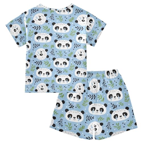 Panda Cute Animal Pajama Set Pajamas Sleepwear Nightwear Loungewear Clothes Set B04033852