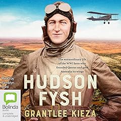 Hudson Fysh Audiolibro Por Grantlee Kieza arte de portada