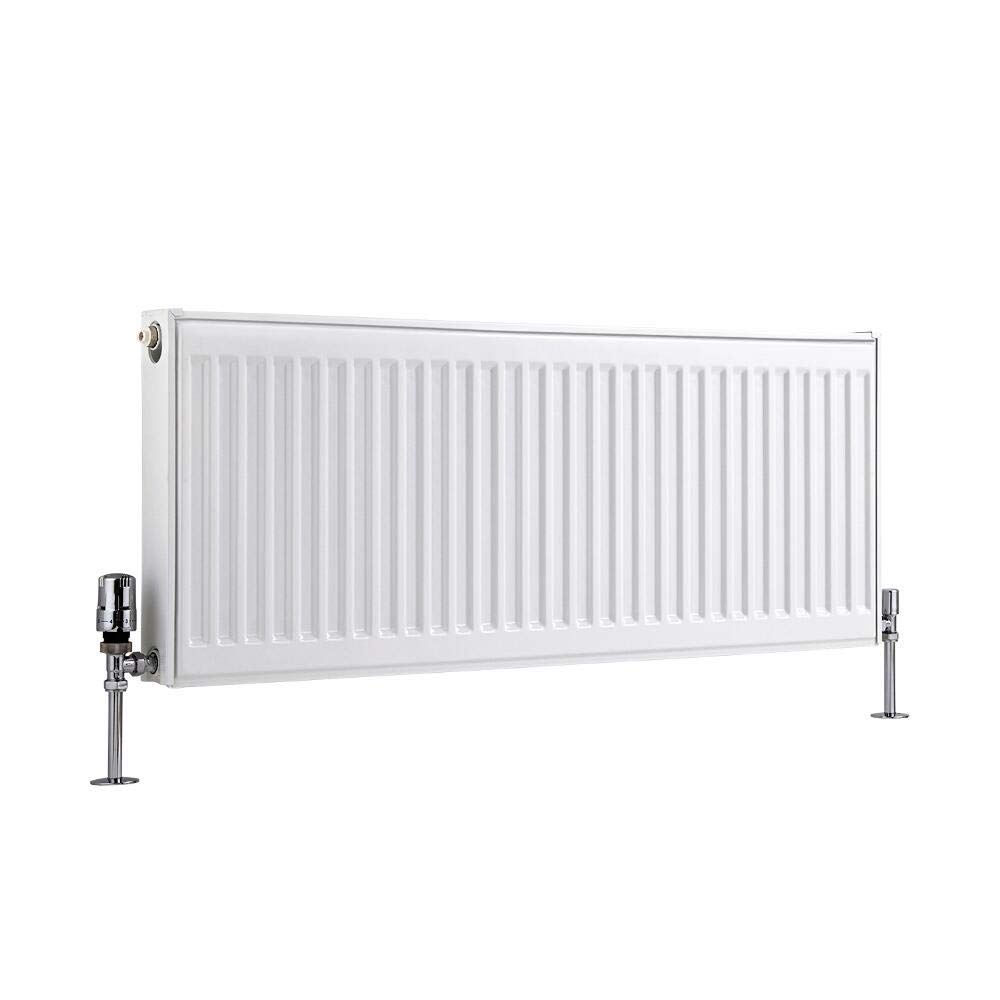 Milano Compact White Type 11 Horizontal Single Panel Convector Radiator - 400mm x 1000mm — image 1