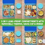 Fimibuke 60oz Leakproof Bento Lunch Box for Kids with 8.5oz Thermo Food Jar - Image 6