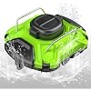 Cordless Robotic Pool Cleaner, Dual-Motor Vacuum with 25 Slope Climbing for Pools up to 915 sq ft, UL & CSA Certified, 120 Mins Long Running Time, Automatic Self-Parking, Powerful Suction