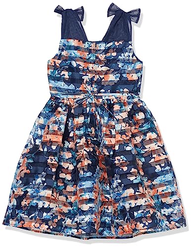 Speechless Girls' Sleeveless Shadow Stripe Organza Party Dress2