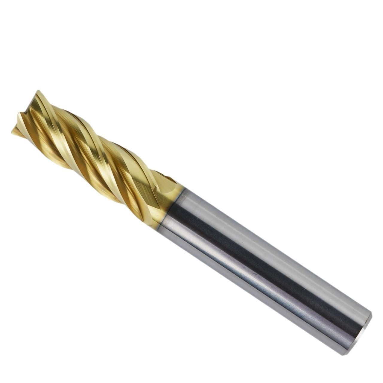Fresa de extremo espiral plana carburo 4 filos, 1 unidad, especialmente diseñada for titanio y aleaciones, vástago, 6 8 mm, for fresadora CNC(TT4E-D8.0)