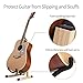 SNIGJAT Wood Acoustic Guitar Floor Stand, Mini Electric Adjustable Folding Bass Guitar Stand Compatible for Cello Banjo Mandolin Ukulele