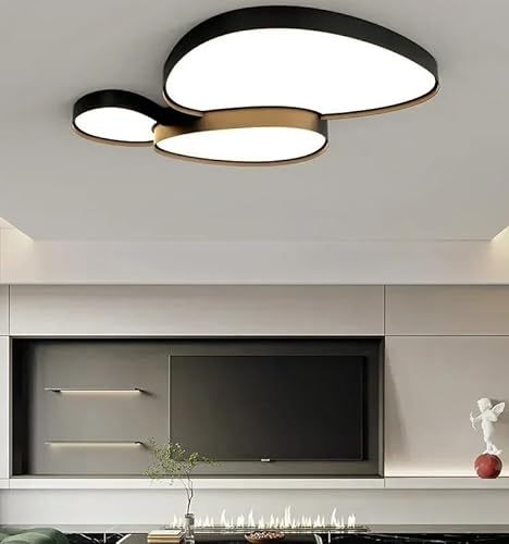 Chandelier, Nordic Cobblestone Living Room Lamp Light Luxury Iron Modern