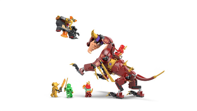 jacksdo 三害 フィギュア Amazon.com: LEGO NINJAGO Heatwave Transforming Lava Dragon
