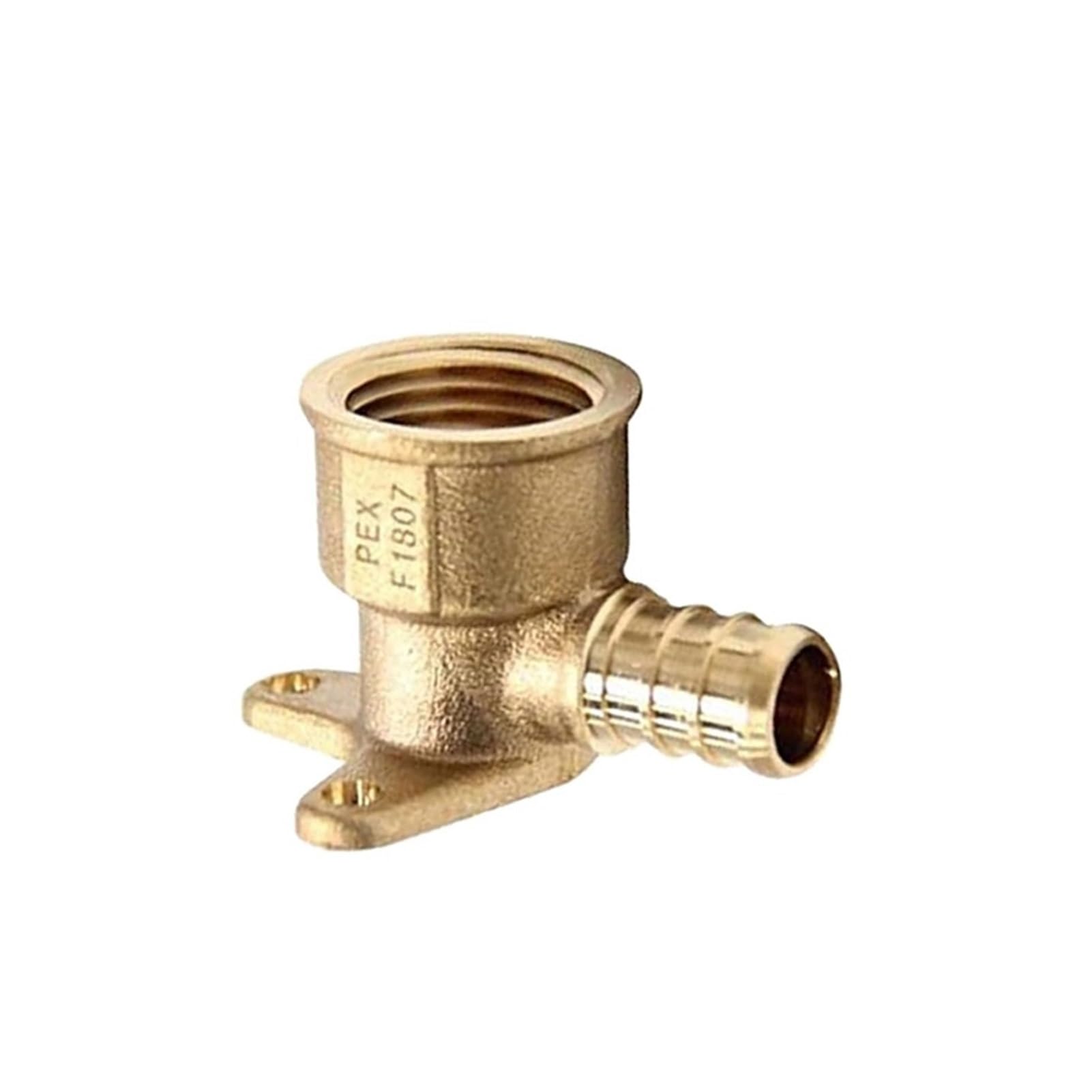 ABUN-10 pezzi Raccordi PEX, adattatore a gomito con orecchio cadente filettato femmina NPT Pex 1/2" x 1/2", tubo crimpato in ottone for impianti idraulici