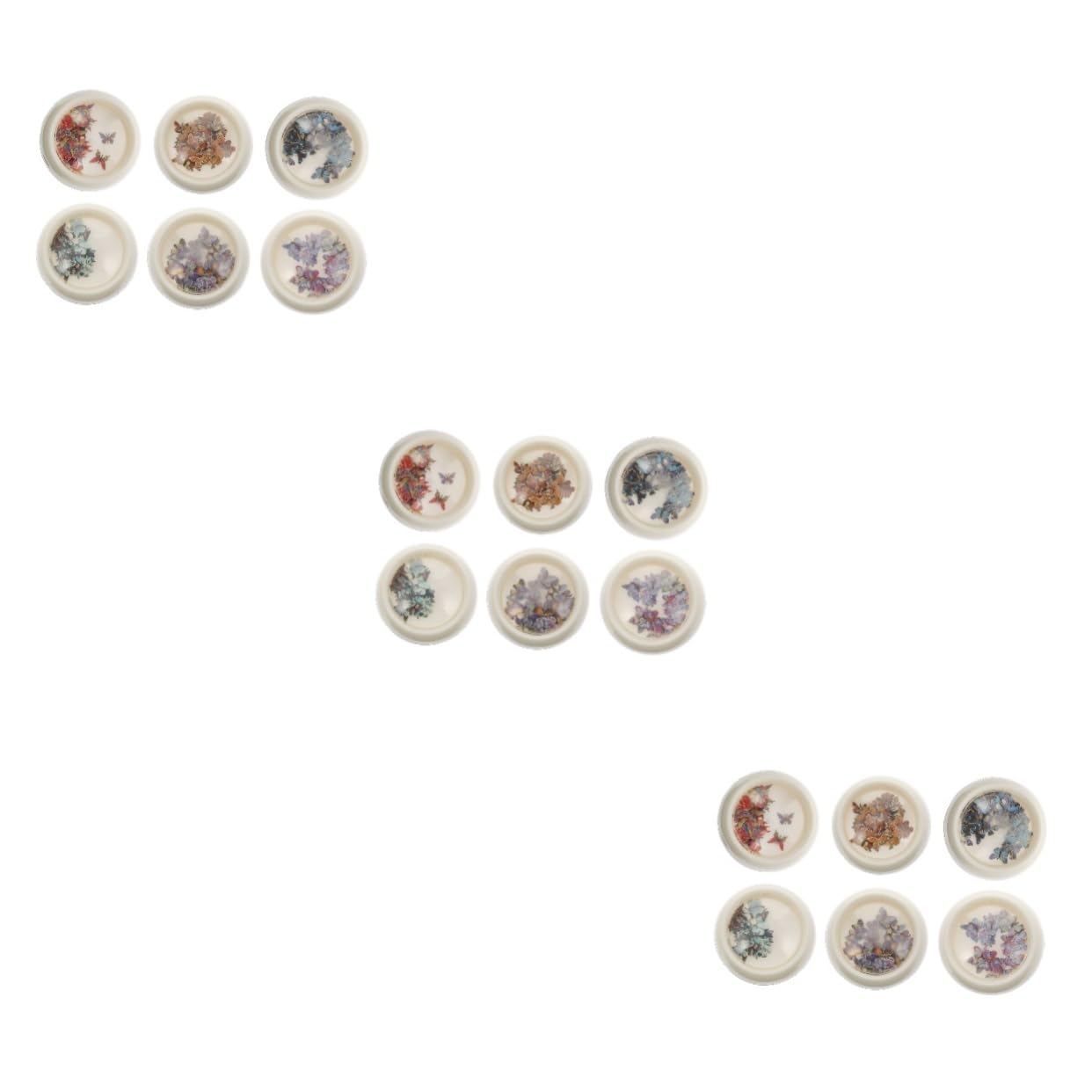 Healeved 18 Scatole Paillettes Per Nail Art a Farfalla Fette Di Unghie Paillettes Colorate Per Unghie Paillettes Per Unghie a Farfalla Decorazioni Per Unghie 3d Plastica Manicure Coriandoli