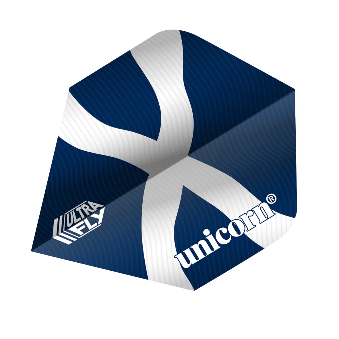 UnicornUltraFly Dart Flights | Scottish Flag Designs | Ultra Durable 100 Micron Polyester PET | Standard Plus Shape
