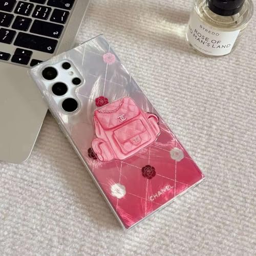 Image of COVERLY Back Cover for iPhone 12 Pro Glitter Luxurious Gradient Feather Pop Case,Resin Crystal Sparkle Star Shinny with Phone Holder Stand Aesthetic Pretty Hard Back Cover for Apple iPhone 12 Pro