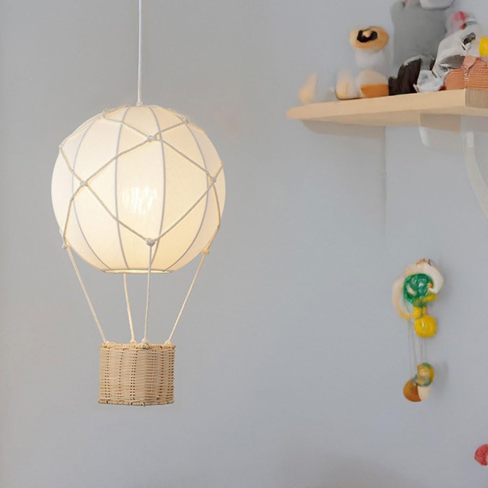 Lampadario per cameretta dei Bambini Montessori Decorazione Semplice e Creativa per la testiera della Camera da Letto di Bambine e Bambini, a Forma di Mongolfiera