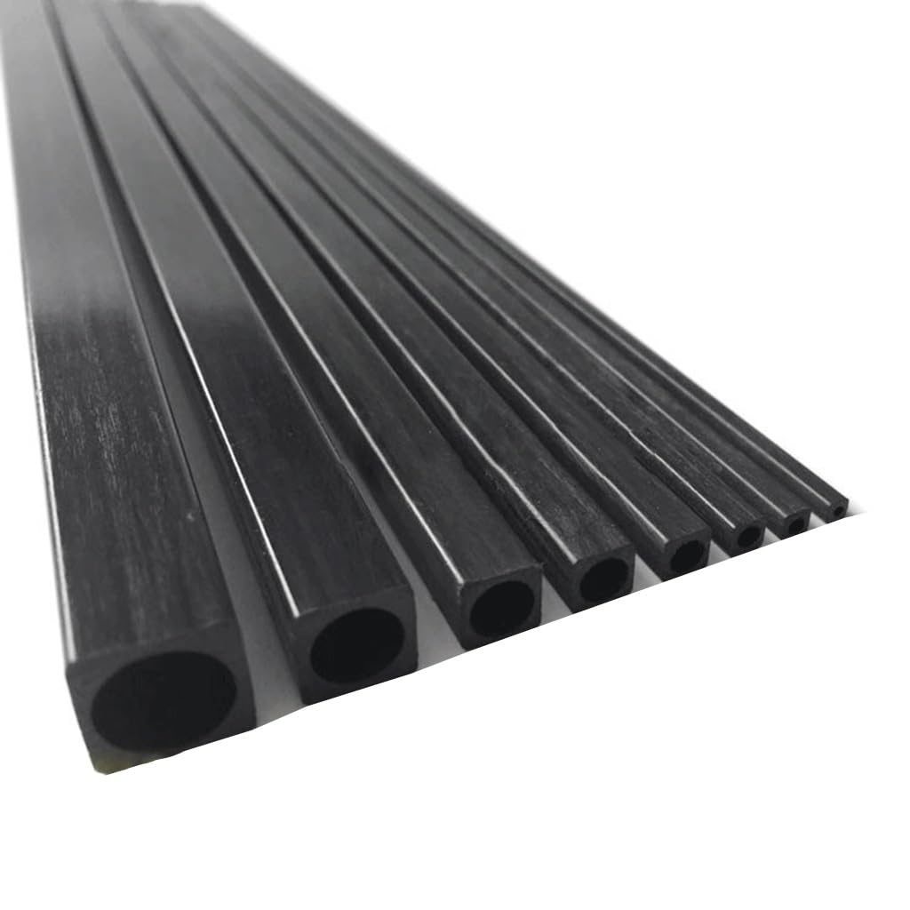 1 szt. Kwadratowa rura z włókna węglowego o wysokiej wytrzymałości 1000 mm(5x5x2mm)