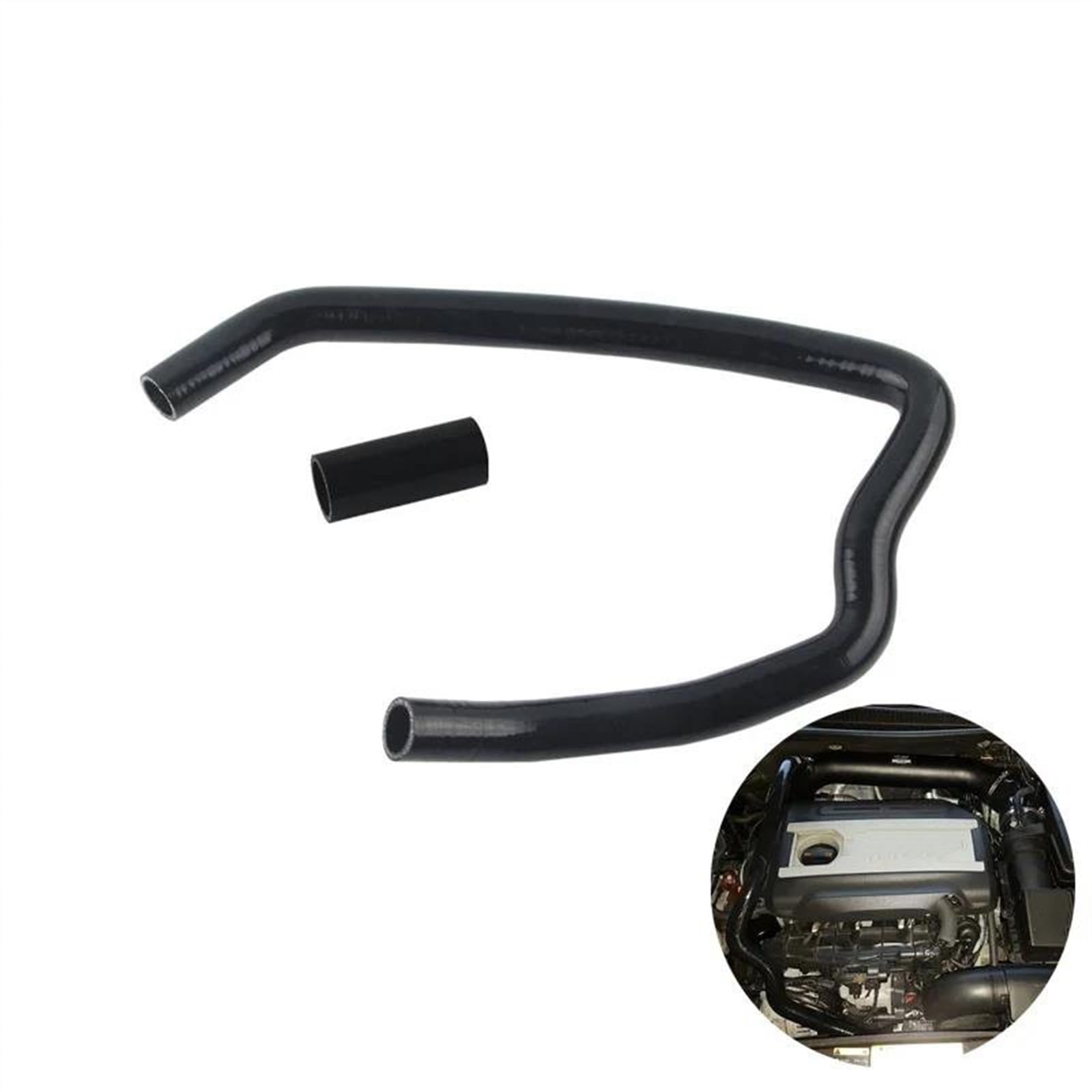 Tubo di Aspirazione E Ritorno per A-UDI S3 8P 1.8T EA113 Tubo in Silicone Tubo Aspirazione dell'Aria(Nero)