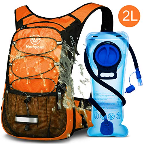 Mothybot Hydration Pack, Insulated Hydration Backpack with 2L BPA Free Water Bladder