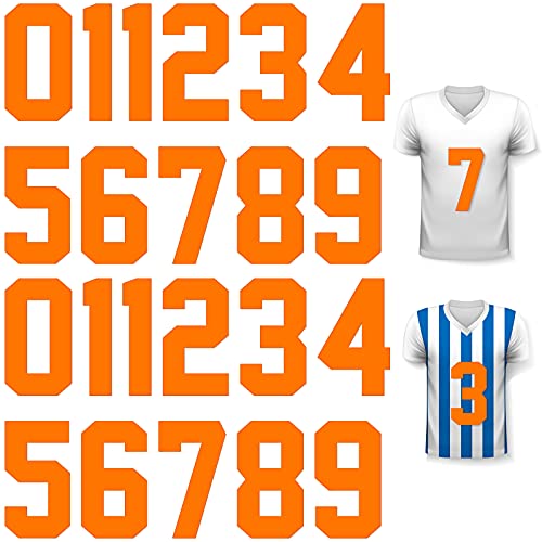 Flocage maillot football et basketball avec numéros thermocollants 20cm