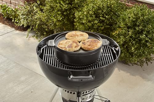 Olla de Hierro Fundido Weber Dutch Oven 2 en 1 Gourmet BBQ 8