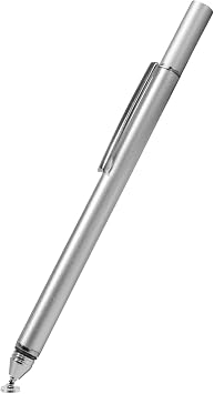 BoxWave Stylus Pen Compatible with Lenovo Tab P11 Plus - FineTouch Capacitive Stylus, Super Precise Stylus Pen - Metallic Silver