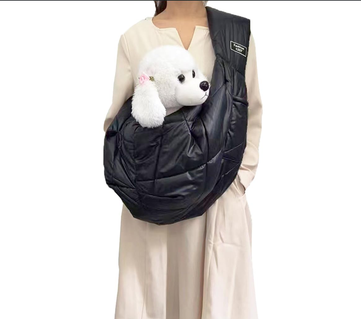 CYBERNOVA Small Pet Dog Cat Sling Carrier for 3-15lbs