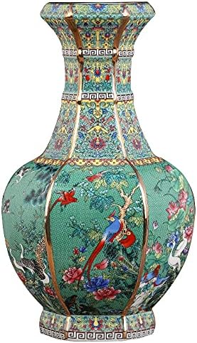 Chinese Porcelain vase Porch Ornaments Antique Official Enamel Porcelain Antique Collection Square vase-A