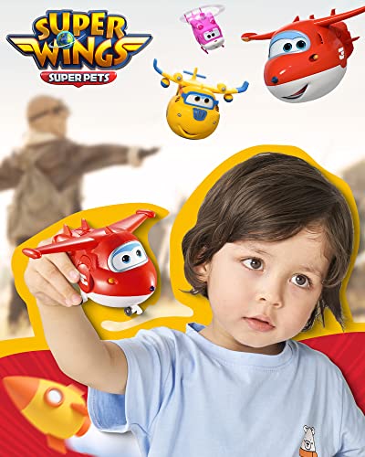 Super Wings Toys, Jett Transformer Toys 5 Inch, Airplane Toy For Kids 3-5 Years Old, Transforming From Toy Jet To Robot, Real Mobile Wheels, Birthday Party Supplies For Preschool Boys And Girls Red #TOP5