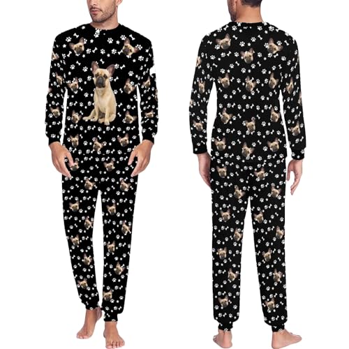 M YESCUSTOM Custom Pajama Sets for Women Men Personalized Matching Face Pajama Pjs for Family Customize Funny Sleepwear Gift3