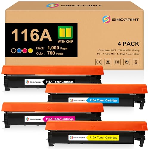 Toner 116A HP W2060A pour votre imprimante Color Laser 150nw afin de réussir vos dossiers à la maison
