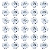 SHILLIN 30 Stück Einschlagmuttern Verzinkter Kohlenstoffstahl Schlagmuttern mit 4 Einschlagspitzen Einschraubmutter Einschlaghülse Einpressmuttern für Holz Bretter Möbel Kletterwände DIY (M8*11)