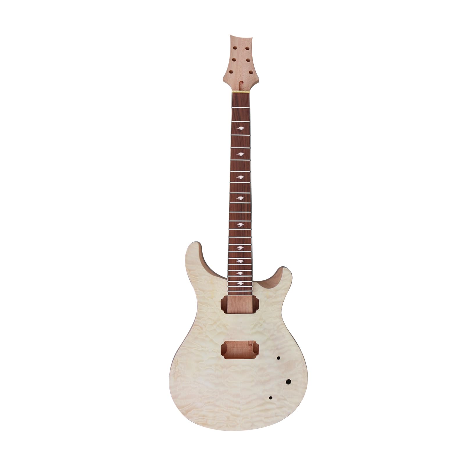 オリジナルスルーネックエレキギター　マホガニーボディ　メープル＆ローズネック オリジナルスルーネックエレキギター マホガニーボディ メープル