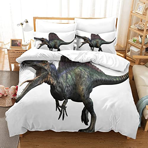 ERYUE Jurassic Park Juego De Sábanas Y Fundas Nórdicas Impresas En 3D con Diseño De Dinosaur,...