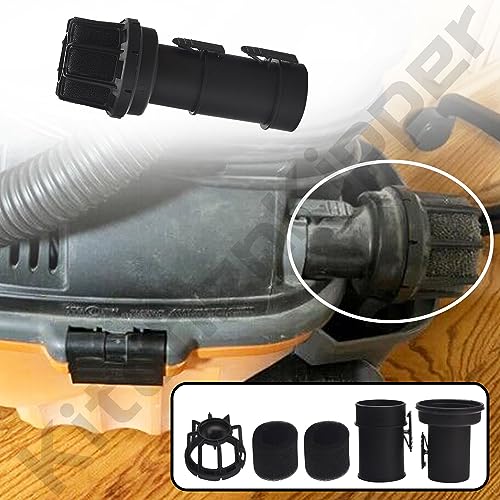 VT2525 & WS25025A 2.5 Inch Muffler/Diffuser Accessory for Ridgid Wet/Dry Vacuums, Fits Most Vacs With A Standard 2-1/2\" Exhaust Port, To Reduce Blowing Dust and Debris