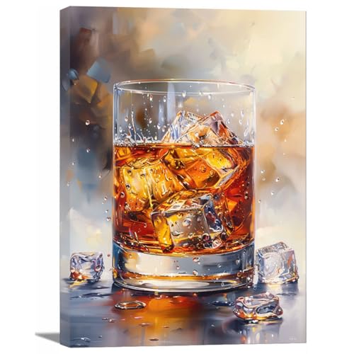 Toile Coupe Bar Moderne Peinture pour Chambre Tableau Haut de Gamme Gris 30x45