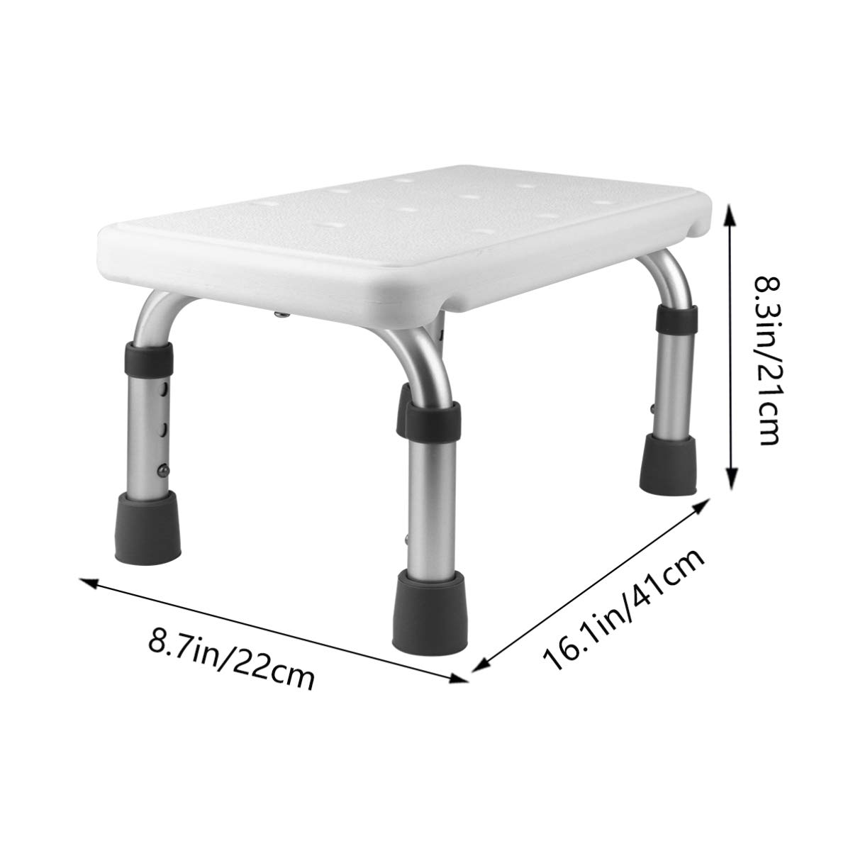 Taburete de Altura Ajustable de Aleación de Aluminio para Ducha