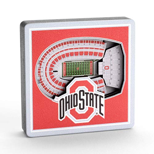 YouTheFan NCAA Ohio State Buckeyes 3D StadiumView Magnets - Ohio Stadium