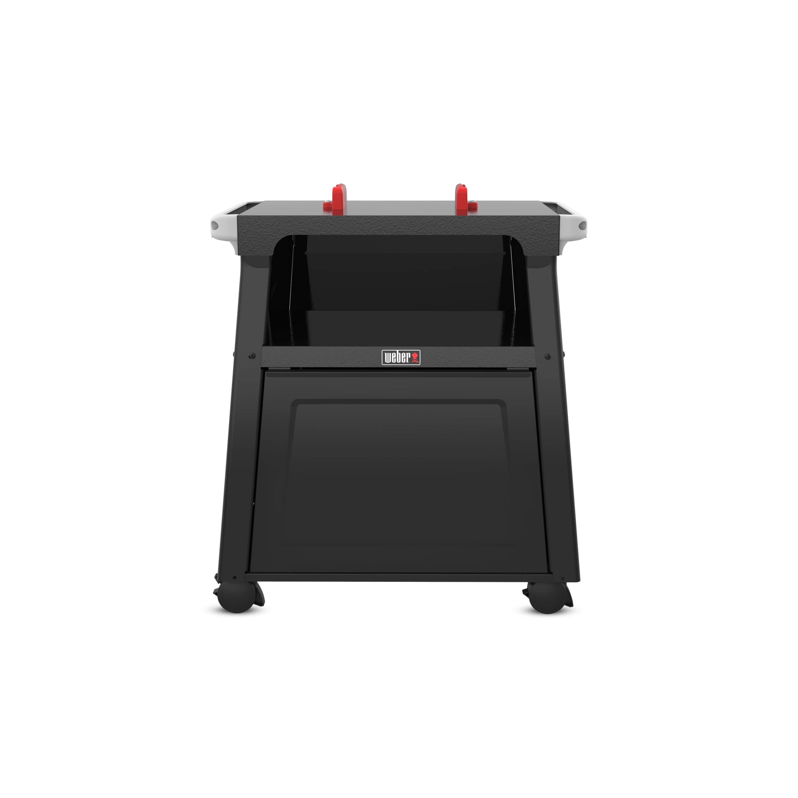 Weber Stojak Premium do Wszystkich Grilli Elektrycznych Lumin, Stolidny i Stabilny, Zamknięta Szafka z Otwartą Półką, Czarny (3401232)