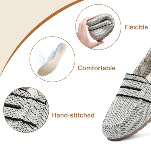 Image of Vespiero Loafers for Women Comfortable Slip on Work Flats Shoes Womens Dressy Casual Walking Shoes